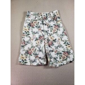 VTG Mixed Blue Shorts Womens 9 Multicolor‎ Floral Denim Straight Outdoor Pockets